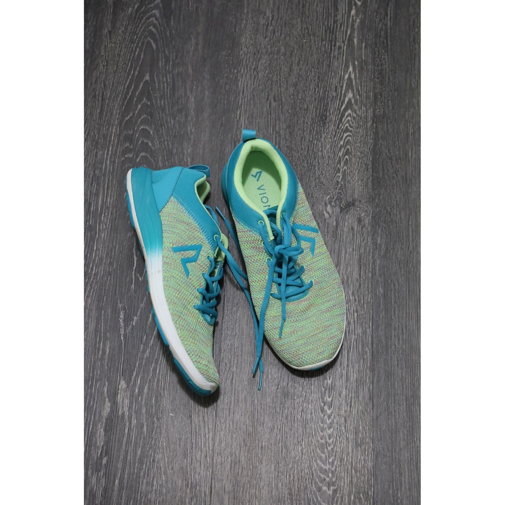 Vionic Adley Teal Multi Knit Walking Shoes Womens 10 Wide 335ADLEY/ASR-1437